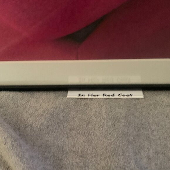 ABSTRACT ART PHOTOGRAPHY PRINT framed & matted IN HER RED COAT - Picture 3 of 12